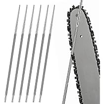 Diamantvijl, ronde vijl, 4 mm, 4,8 mm of 5,5 mm voor 1/4 inch, 0,325, ''3/8, .404 diamantvijl voor ketting, kettingzaag, zaagketting (4,8 mm