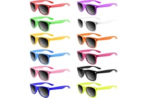 MIAHART Lot de 12 lunettes de soleil pour enfants en vrac pour garçons et filles