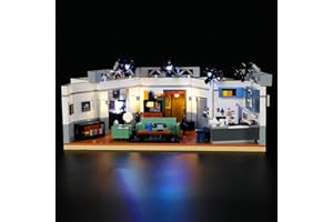 BRIKSMAX Kit d’éclairage à LED pour Lego Ideas Seinfeld(Remote-Control Version)- Compatible avec Lego 21328 Blocs de Construction Modèle- Pas inclure l’Ensemble Lego
