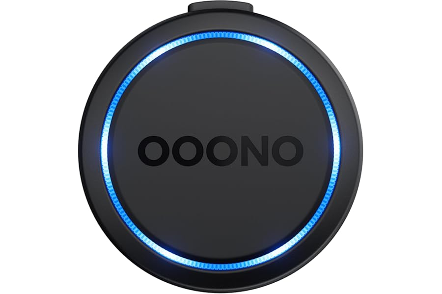 OOONO Co-Driver NO2 [NEW MODEL 2024] - Next Gen. Traffic Safety Alarm - Warns of Speed Cameras and Road Hazards - Rechargeable - LED Indicator - CarPlay & Android Auto Compatible