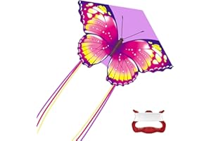 Flintronic Cometas para Niños, Dinosaurio Grande con 100m Hilo, Fácil Volar y Montar, para Playa, Campamento, Viaje, Juegos al Aire Libre