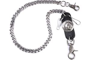 ZOYLINK Jeans Chain Trousers Chain Pants Chain Belt Wallet Chain Pocket Chain Hip Hop Punk Jeans Chain Key Chain Skeleton Head Decor Chain Goth Accessories for Eboy Egirl Women Men