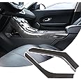 DIYUCAR ABS Plastic Center Console Gear Shift Side Decoration Strip Trim for Land Rover Range Rover Evoque 2012-2018 (Carbon Fiber)