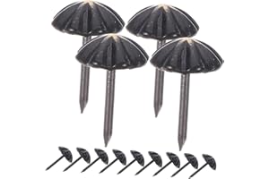 Angoily 100 Pièces Clous Tapissier Décoratifs pour Meuble Vintage Punaise Rembourrage Résistante pour Chaise Lit et Bricolage