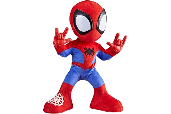 Hasbro Spidey et Ses Amis Extraordinaires, Spidey Danse et Rampe Peluche Interactive, Jouet Préscolaire pour Enfants Dès 3 Ans, Filles et Garçons, Version Anglaise