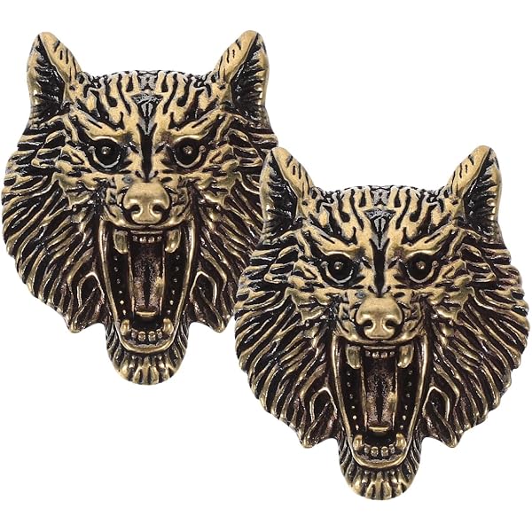 Patch Nation Brosche – Keltischer Wolf Aus Metall – Perfekt Für Jacken, Cosplay & Mehr