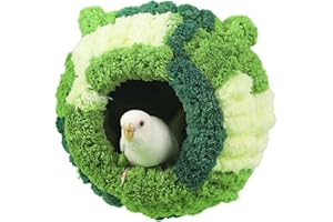 HIGYEE Hamaca Caliente para Pájaros Cama cálida de Invierno para Loro - Cabaña de Dormir para Pájaros, artefacto de Aislamiento térmico de Invierno, de algodón cálido y Grueso