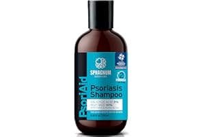 SPHAGNUM BOTANICALS Psoriasis Shampoo with Salicylic Acid - Natural Fulvic Acid from Peat Mud with Argan Oil for Itchy, Flaky Scalp and Anti-Dandruff. 250ml