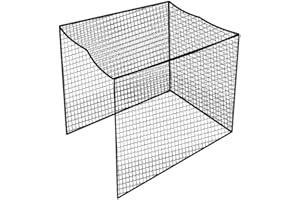 Aoneky Red de Jaula de Golf - 3x3x3M, Malla 2.5x2.5cm, Red de Práctica de Golf, Material de Poliéster, Jaula para Entrenamiento de Golf Béisbol Sóftbol, Negro