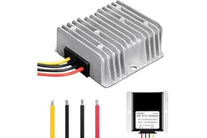 QESSUVNC DC 8V-40V auf 12V 5A 60W Spannungswandler Automatischer Step Up Down Spannungsregler-Konverter Wasserdichter DC-DC 12V-Spannungsstabilisator Spannungs-begrenzer für Lüftermotor