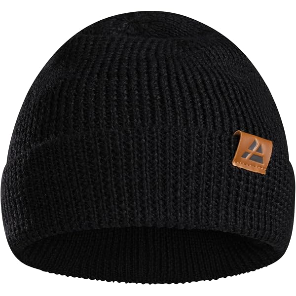 80% Merino Wool Waffle Knit Fisherman Beanie Watch Cap Dual  display picture 2