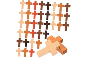 DIYEAH 50pcs Wooden Cross Decor Jewlery Small Cross Hanging Jewelry Charms Cross Pendants for Earrings Cross Pendants for Necklaces Diy Cross Charms Diy Supplies The Cross Accessories