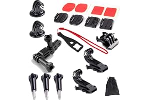 Supkeyer 15in1 Grab Bag of Mounts Kit Adapter Accessory for Gopro HD Hero 7 6 5 4 3+ 3 2 SJ4000