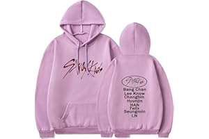 Flyself Unisex Kpop Stray Kids bluza z kapturem z długim rękawem, bluzy, bluzy, hip hop, topy, Bang Chan Changbin, Hyunjin, Felix Seungmin, Jeongin Jisung Minho Woojin