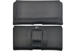 MOELECTRONIX ECHT Leder Gürtel Tasche passend für Samsung Galaxy A14 A24 A73 A71 A22 A23 A12 A13 A04 S21+ S20+ S20 S21 S22 S23 S24 Ultra 5G Seiten Schutz Hülle Lederhülle Gürteltasche Clip Schlaufe XL Schwarz