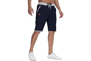 Zoofly Short Homme été Bermuda Travail Homme Casual Cargo Sport Shorts Respirant Coton Elastique Pantalon Court avec Poche