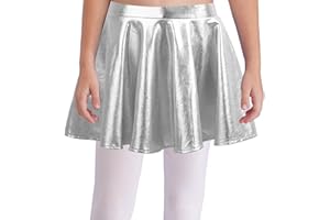 YiZYiF Gonna da Danza Moderna Pattinaggio Artistico Bambina Vita Elastica Gonna da Balletto Danze del Ventre Vita Elastica Vestito da Latino Jazz Performance Dancewear