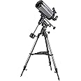 BRESSER Space Explorer MC 127/1900 Telescope with EQ-3 Mount, Maksutov-Cassegrain Reflector Telescope for Beginners, Long Focal Length, Smartphone Adapter, Tripod and Accessories