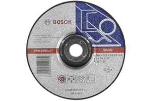 Bosch Accessories 2608600315 Metal Grinding Disc, 180mm x 6mm x 22.23mm, Blue