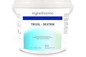INGREDISSIMO - Trisol Dextrina, 2 Kg, Para Rebozados y Tempuras, Crea y Mantiene el Crujiente de los Fritos, de Almidón de Trigo, Polvo para Texturas, Color Blanco