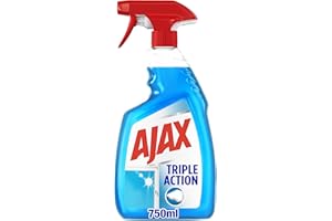 Ajax Produit Nettoyant Vitres Ajax Triple Action Spray Pour des Vitres, 750ml