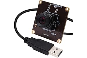 Svpro Global Shutter USB Kamera Board 90fps High Speed Webcam Modul mit verzerrungsfreiem M12 Objektiv,Zeitlupen Kamera 1920x1200 2MP AR0234 UVC Kameramodule für Computer,Laptop,Android Gerät