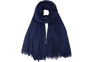 GRAGENGS Damen Sommer Schals Baumwolle Leichte Große Lange Gaze Damenschal Eleganter Plain Tücher 75”×43”