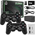 Sadhwanis ¢ Wireless Console Game Stick Video Game Console Built-in 15000 Classic Games 8 Bit Mini Retro Controller HDMI Output Dual Player-4K Ultra HD Game Stick,Black