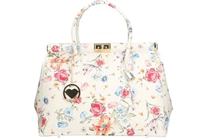 Chicca Borse Bag Borsa Bauletto a Mano in Pelle Made in Italy 35x22x15 cm