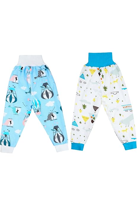Pack De 10 Culottes D'Apprentissage Propreté Garçon - Très Absorbantes, Lavables - Coton Bio - Taille 3 Ans