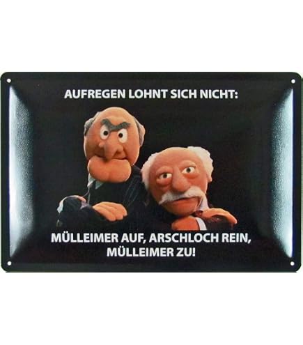 Blechschild "Hauptgrund Für Stress Sind Idioten" - 20x30 Cm, Metallschild Mit Retro-Design, Perfekt Als Geschenk Oder Deko