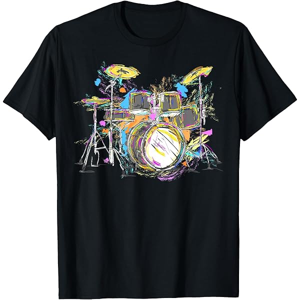 Felpa Con Cappuccio Drummer - Regalo Per Batteristi E Amanti Della Musica, Grafica Tamburi