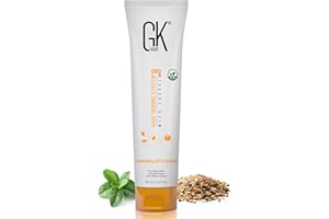 GK HAIR Global Keratin Thermal Style Her Hair Cream (3.4 Fl Oz/100ml) Thermal Styling Cream Anti Frizz Heat Protectant against Flat Iron Heat & Hot Blow Dry Prevents Damage & Breakage All Hair Types