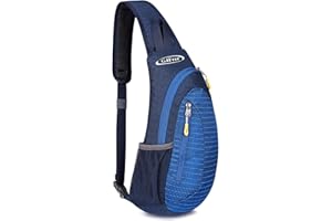 G4Free Bolsillo Ligero en el Pecho & Bolsa de Hombro & Sling Bag Mochila Triangular para Senderismo, Ciclismo, Viajes o Mochilas Multiusos