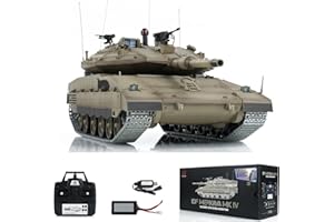 wheelfun Heng Long 1:16 RC Military Battle Tanks IDF Merkava Mk IV 3958 Upgraded Edition Turret Rotation Smoking Generator Radio Antenna Side Skirt Armor Bb Pellets Tank That Shoot