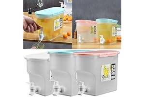 ZXCVBNN 3.5L Water Dispenser Large Drinks Dispenser Fruit Infusing Water Dispenser Container with Tap Fridge Jug Drinks Chiller Stylish and Practical Solution for Serving Cocktails, Juices, Water