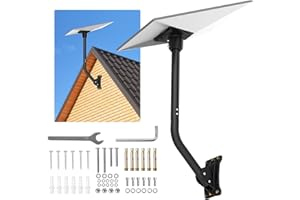 Bindokun Starlink Gen 3 Halterung, 360° Verstellbarer Starlink Wandhalterung Kompatibel mit Gen3/V3 Starlink Standard Dish, Starlink Halterung Pole Mount mit Starlink Gen 3 Rohradapter