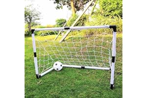 WY8 Kids Football Goals Junior Soccer Football Goals Nets, football goals for kids Children Junior Fun Football Training Practice 120CM