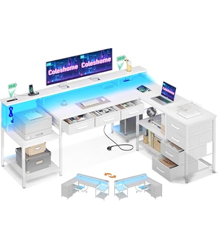 Bureau game met ledstrip - Meubels kopen? | Korting tot 35