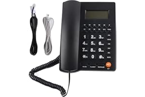 ciciglow Schnurgebundenes Telefon, Freisprech-Festnetztelefon mit Großem Knopf für Family Office und Eingebauten Intelligenten Sprachchip Im Hotel