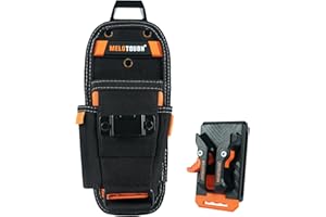 MELOTOUGH Petite pochette à outils avec clip de ceinture à dégagement rapide, pochette à outils mini organiseur de travail
