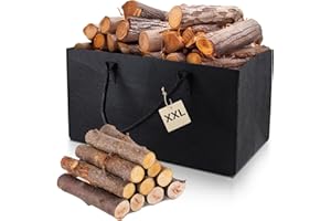 efuturetime Torba filcowa, 61 x 32 x 32 cm, 60 l kosze na drewno kominkowe z uchwytami, duży składany filcowy kosz na zakupy, wielofunkcyjny kosz na drewno, ubrania, zabawki, książki, czarny