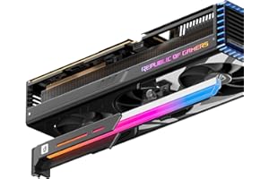 ‎UPHERE upHere ARGB Grafikkarten Halterung,GPU Stütze aus Zinklegierung,5V ARGB Sync & Daisy Chain,Höhenverstellbar,Verhindert GPU-Sag,Kompatibel mit RTX 40/50 & RX 7000/9000 Serie-CMGL7KC