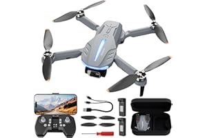 FERIETELF B16 GPS Drohne mit Kamera 4K für Erwachsene, Bürstenloser Motor, 5G FPV RC- Quadrocopter mit Auto Rückkehr & Auto Folgen, 50 min Flugzeit, C0 Faltbar Drohne für Anfänger, unter 249g