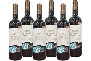 CHATEAU CHAVRIGNAC Château Chavrignac – Grand Vin de Bordeaux Rouge AOC Bio–Cultivé en Biodynamie - cuvée 2022- Merlot - domaine familial- 6 bouteilles de 75cl