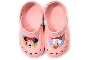 REQUETEGUAY URBAN RU Minnie Mouse Disney Clogs für Mädchen | Minnie Mouse Disney Clogs für Strand oder Pool | Clogs Disney Minnie Mouse