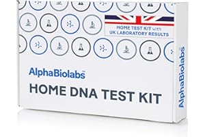 AlphaBiolabs Home DNA Test Kit - Fast Next Day Results - UK Laboratory - 100% Accurate - Up to 25 Loci