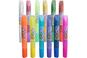 ASOFTY 12 pennarelli per cera per candele, set per dipingere candele, pennarelli per candele con polvere d'oro scintillante, diy decorazione e progettazione di candele