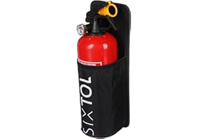 SIXTOL CAR FIRE 1 | Supporto estintore auto 1kg | Fissaggio a strappo | Tessuto Oxford 600D impermeabile
