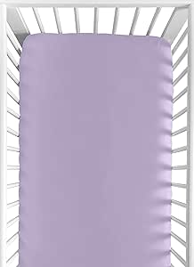 purple crib sheet